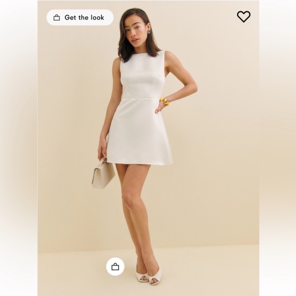 Reformation White Zenni Dress